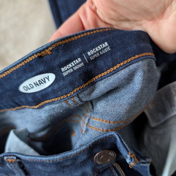 3/$30 Dark wash super skinny petite jeans - Picture 3 of 6